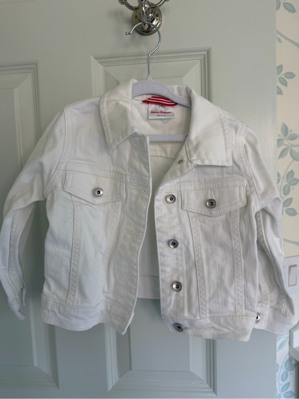 Hanna Andersson White Kids Denim Jacket